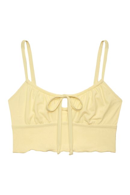 Selena Crop Top in Mellow Yellow