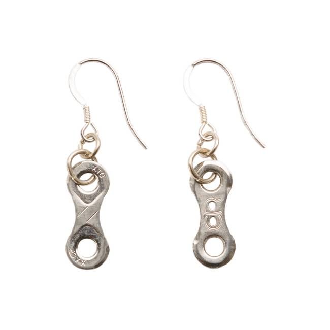 Lone Rider Bike Chain Earrings (3 Colours)