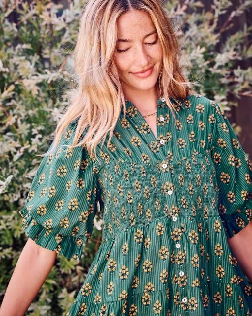 Texas Bouquet - Sienna Dress - Desert Moss