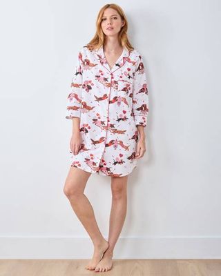 Dachshund Date - Sleep Shirt - Cloud