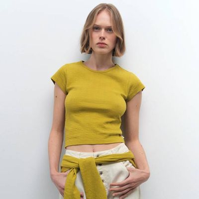 Organic Pointelle Baby Tee