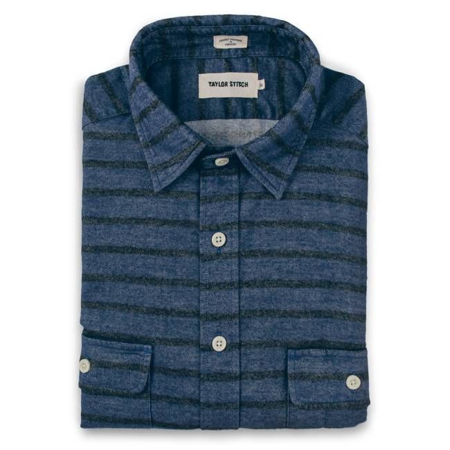 The California in Blue & Navy Stripe