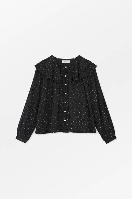 Lilou shirt - Black/White dot