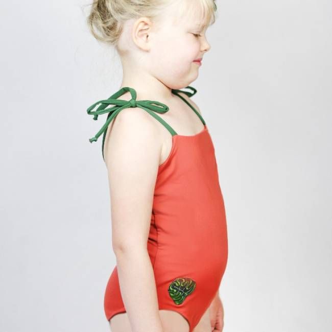 Recycling Badeanzug Flori Petite rost / oliv - kaufen