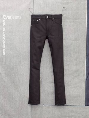 Lean Dean Dry Everblack slim tapered jeans | Nudie Jeans