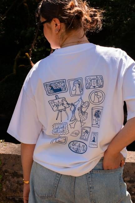 Vincent Van Goose, White Oversized Tee (Pre-order)