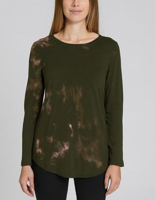 Femme Tie-Dyed Upcycled Long Sleeve T-shirt