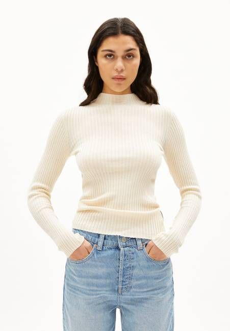 ALAANIA KNIT SWEATER | oatmilk