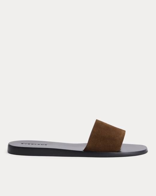 Everlane Suede Slide Sandal — Russet Suede