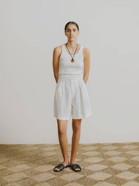 Pfeiffer Short, Organic Poplin, Natural