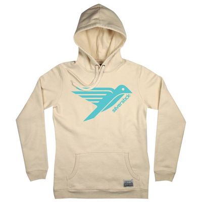 logo organic cotton hoodie