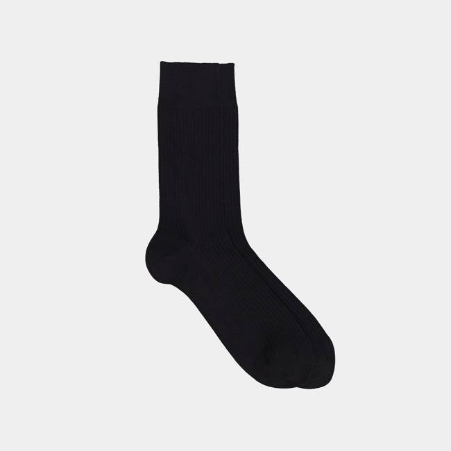 RIBBED COTTON SOCKS
