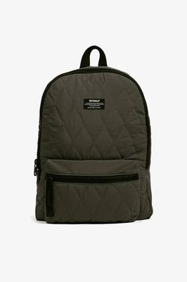 DARK GREEN FLOCK BACKPACK