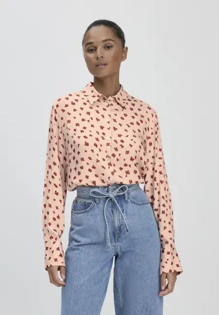 Print blouse Relaxed made of pure LENZING™ ECOVERO™ viscose