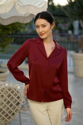Asya Stretch Silk Blouse