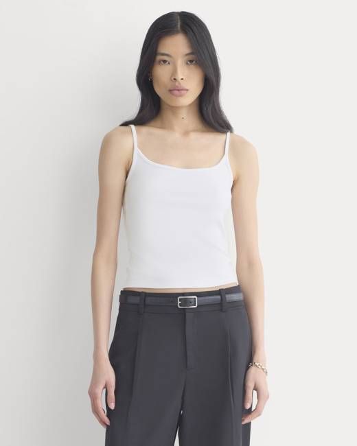 Scoopneck Cami | White