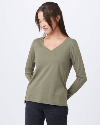TreeBlend V-Neck Longsleeve T-Shirt
