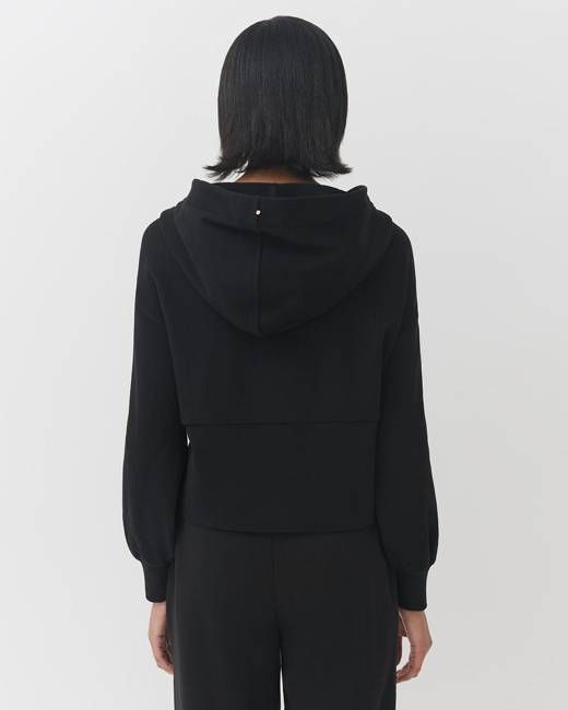 Terry Zip Front Hoodie