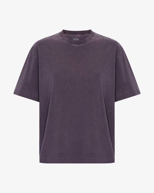 Oversized Organic T-Shirt - Faded Grape