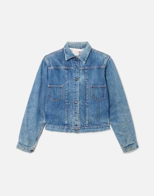 50s Flannel Lined Denim Jacket -#17