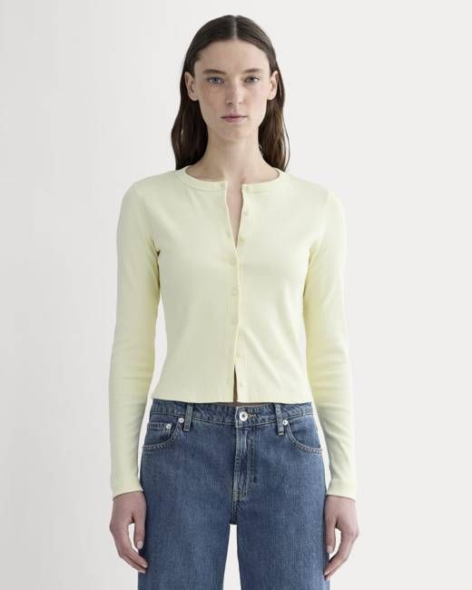 The Selfie Cardigan | Light Yellow