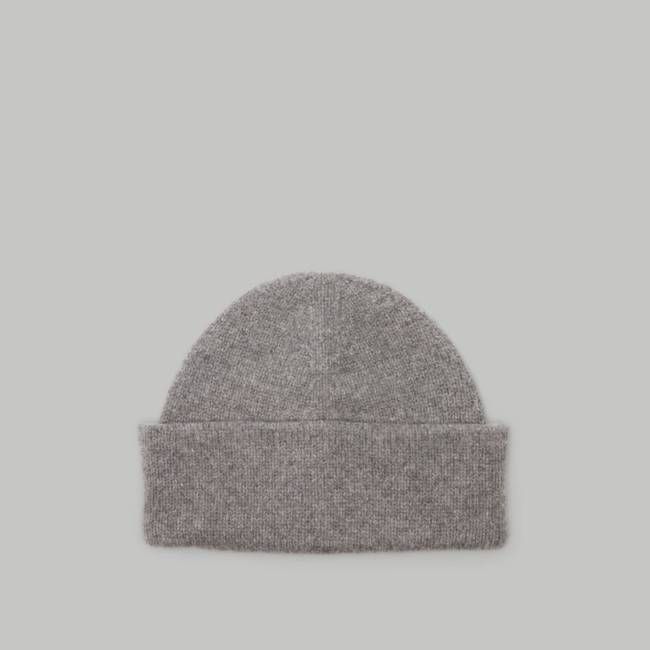 The Felted Merino Beanie | Mid Heathered Grey
