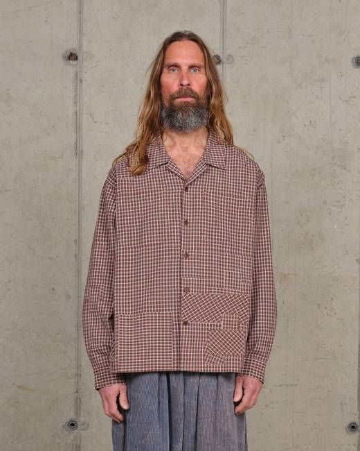 PA Shirt LS - Brown Check