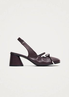 Marly Burgundy Leather Pumps