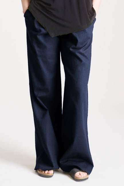 Lion Tencel Linen Trouser - Navy