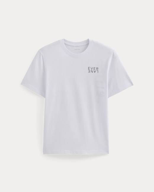 Mirrored Logo Tee | White