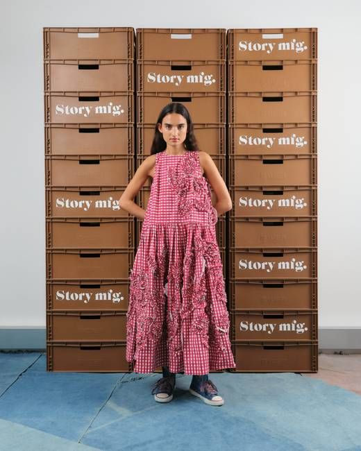 Echo Dress - Red Fossil