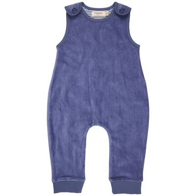 Velour Playsuit - Velvet Blue