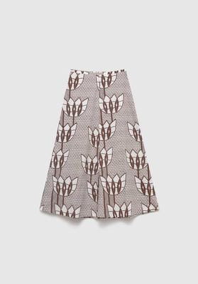Aquilone Printed Skirt