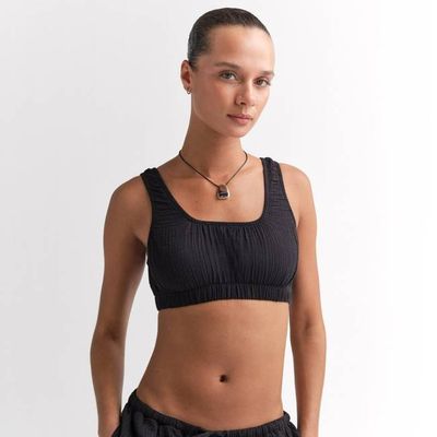 Organic Gauze Cropped Top