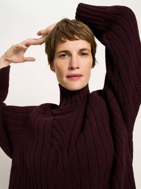 Rippenpullover Oversized (GOTS)