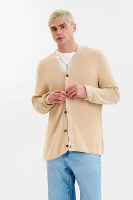 LUCAS Cardigan aus Bio-Baumwolle - Cremefarben