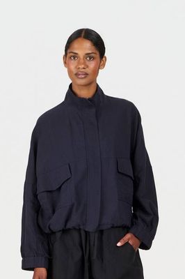 KOKO Tencel Linen Jacket - Navy