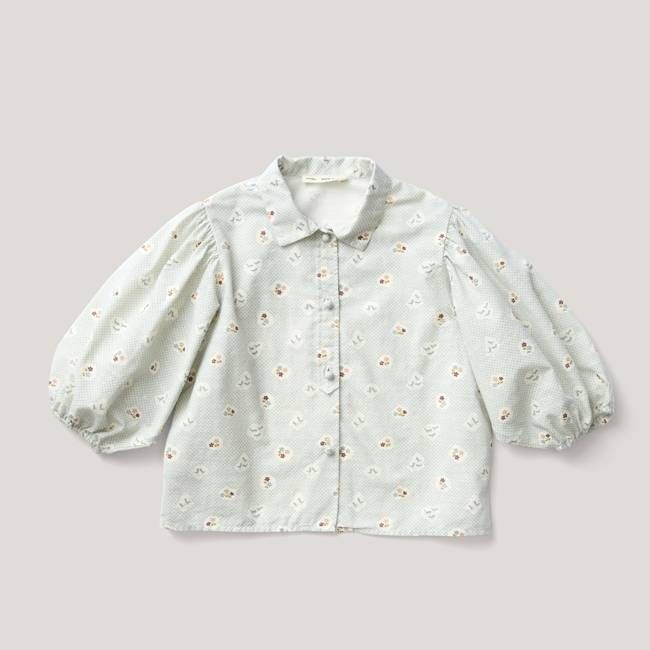 Louisa Blouse, Pasture Print, Oasis
