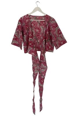 NEW! Block print Wrap Top No. 102