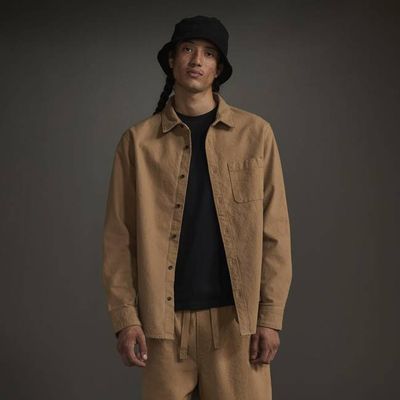 The Canvas Organic Cotton Overshirt | Cappuccino