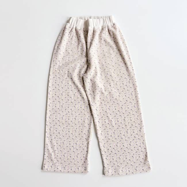 Roomy Pant, Flower Press Print, Soy, Size 6