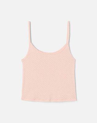 Jolie Tank - Pink Salt Honeycomb