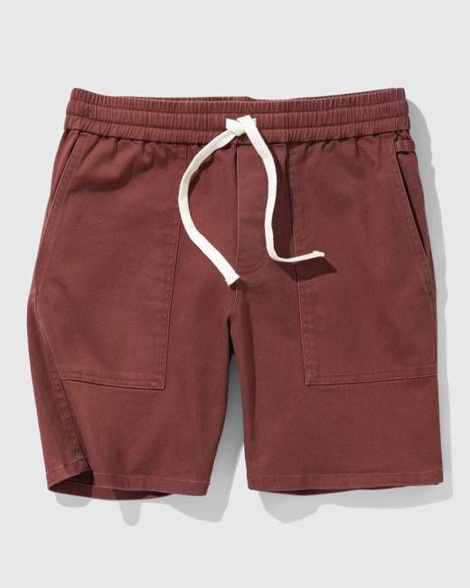 Organic Twill Pull-On Short - 7"