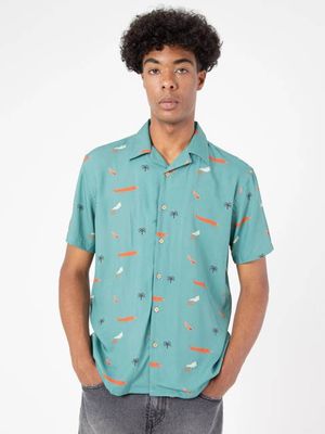 CALYPSO VOLCANOES VISCOSE MEN'S SHIRT
