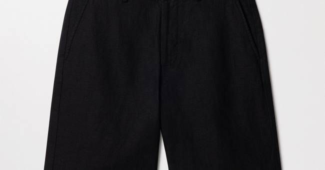 The Linen Shorts Black | Premium Summer Essential | Asket