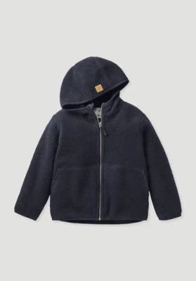 Wollfleecejacke aus reiner Bio-Merinowolle