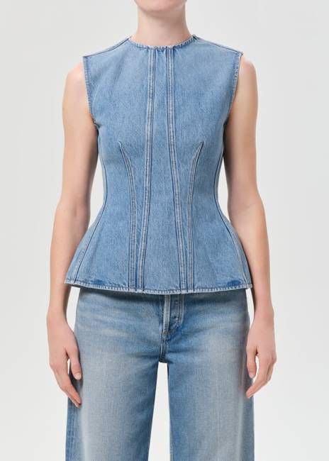 Corbin Denim Shell Shirt in Danton