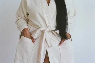 FLEECE ROBE — PANSY