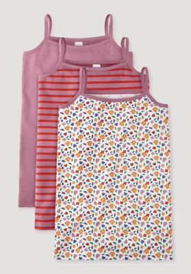 Fitted undershirt 3-pack made from organic cotton