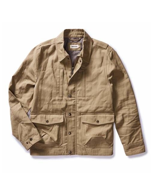 The Pathfinder Jacket in Khaki Dry Wax